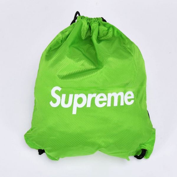 Backpack bag Supreme color green art 1391